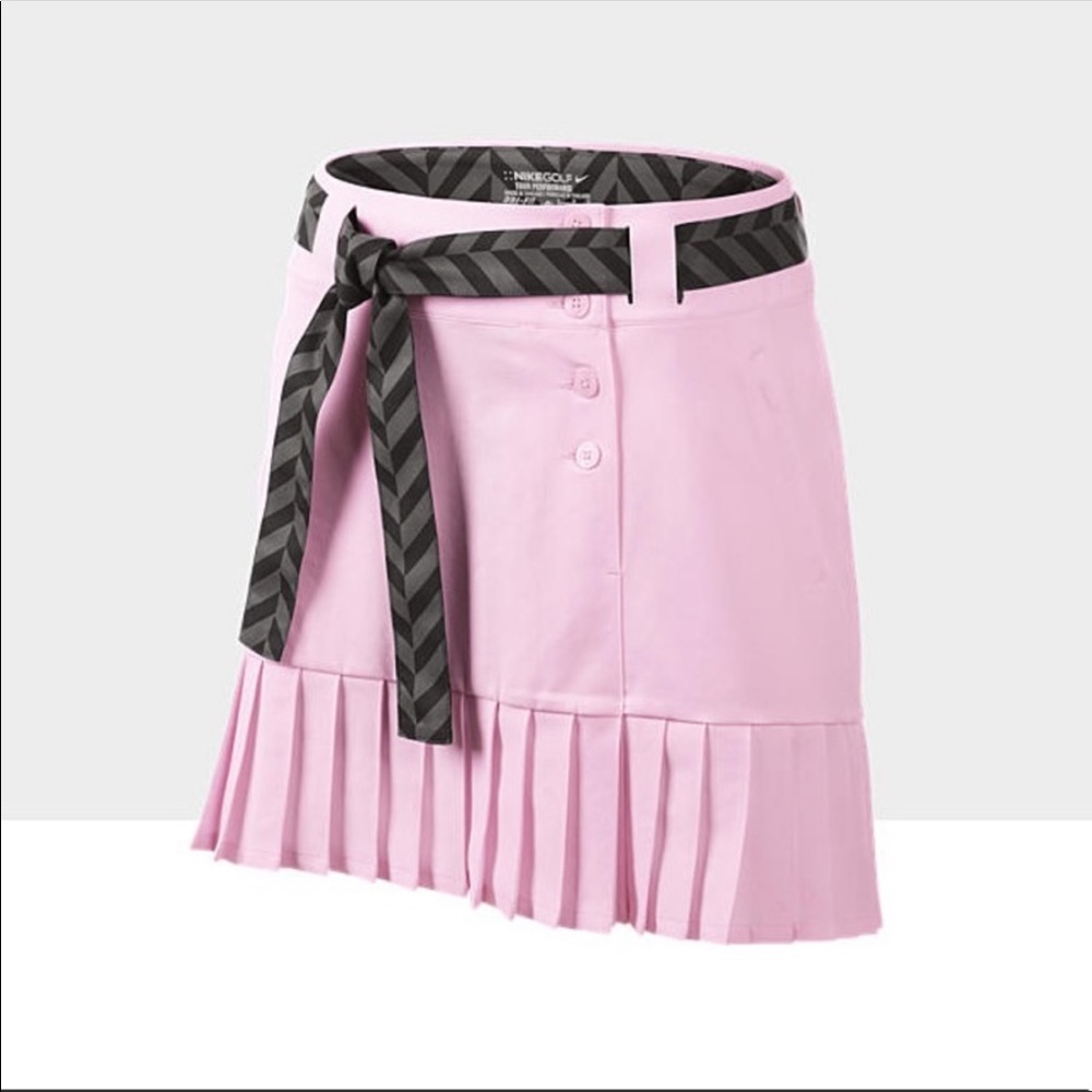 NIKE GOLF NWT Tour Performance Dri-Fit Convertible Skort Skirt Shorts Sz 10 Pink